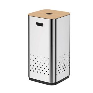 JAVA JH8872 50L LAUNDRY BIN STAINLESS STEEL