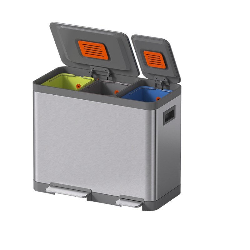 JAVA NAFISI JH8870 16L+16L+16L TRIPLE LINER RECYCLING BIN