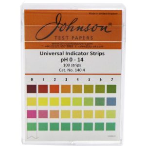 JOHNSON PH STRIPS 0-14 100PC/BOX