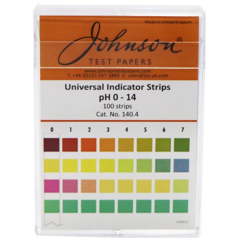 JOHNSON PH STRIPS 0-14 100PC/BOX