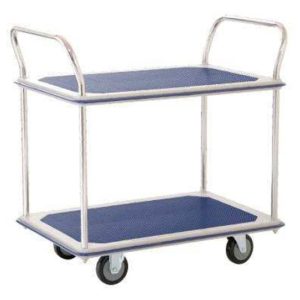 JUMBO 2TIER DOUBLE HANDLE TROLLEY L785*W485*H860 220KG HL120D