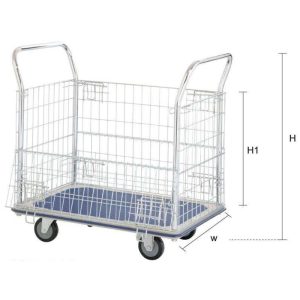 JUMBO DOUBLE HANDLE MESH TROLLEY 370KG L970*W615*H950-HB213