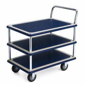 JUMBO 3TIER SINGLE HANDLE TROLLEY L765*W485*H860 220KG HL130S