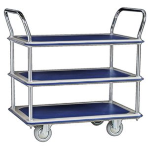 JUMBO 3TIER DOUBLE HANDLE TROLLEY L965*W615*H950 370KG HB230D