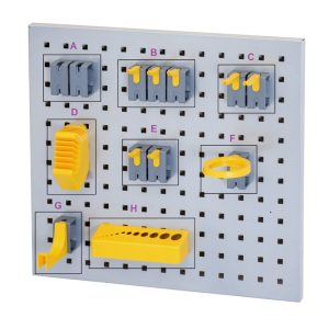 JUMBO FLEXI WALL TOOL HOLDER SET A, C/W 12PCS HOOKS, TH1-A, L530XH488