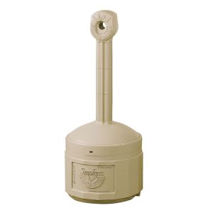 JUSTRITE 15L ADOBE BEIGE SMOKERS CEASE FIRE (SMOKING RECEPTACLE) JUM26800B