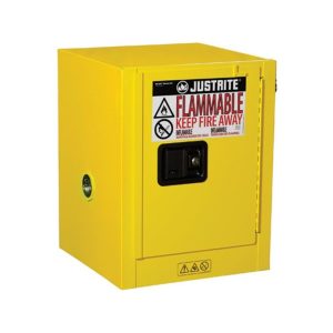 JUSTRITE 4 GAL CABINET MANUAL W/PDLE HANDLE 1 DOOR JUM890400