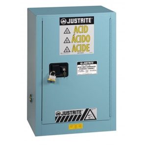 JUSTRITE 15 GAL BLUE STEEL SURE-GRIP EX COMPAC CABINET JUM891502