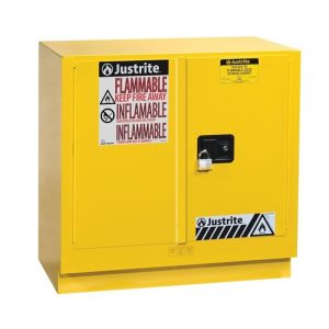 JUSTRITE 22 GAL 2 DOOR YELLOW UNDERCOUNTER CABINET JUM892300