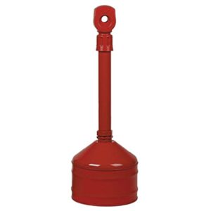 JUSTRITE 2.5 GAL HEAVY DUTY CIGARETTE BUTT CAN RED JUM26810R