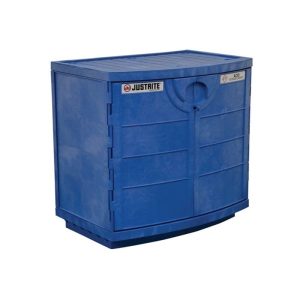 JUSTRITE BLUE POLYETHYLENE CABINET FOR CORROSIVE JUM24180
