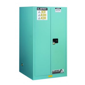 JUSTRITE 90 GAL BLUE ACID CABINET MANUAL W/PDLE HANDLE JUM899002