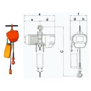 KIO CHAIN HOIST 1TON 415V, KIO-1S