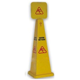 KLEENMAID SAFETY CAUTION SQUARE CONE 28 X 28 X 95CM