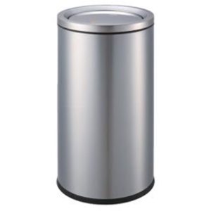 KLENCO ENVON ROUNDSTAINLESS STEEL LITTER BIN - SWING-TOP COVER