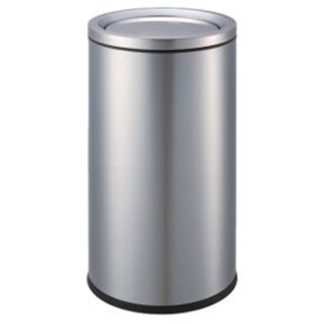 KLENCO ENVON ROUNDSTAINLESS STEEL LITTER BIN - SWING-TOP COVER