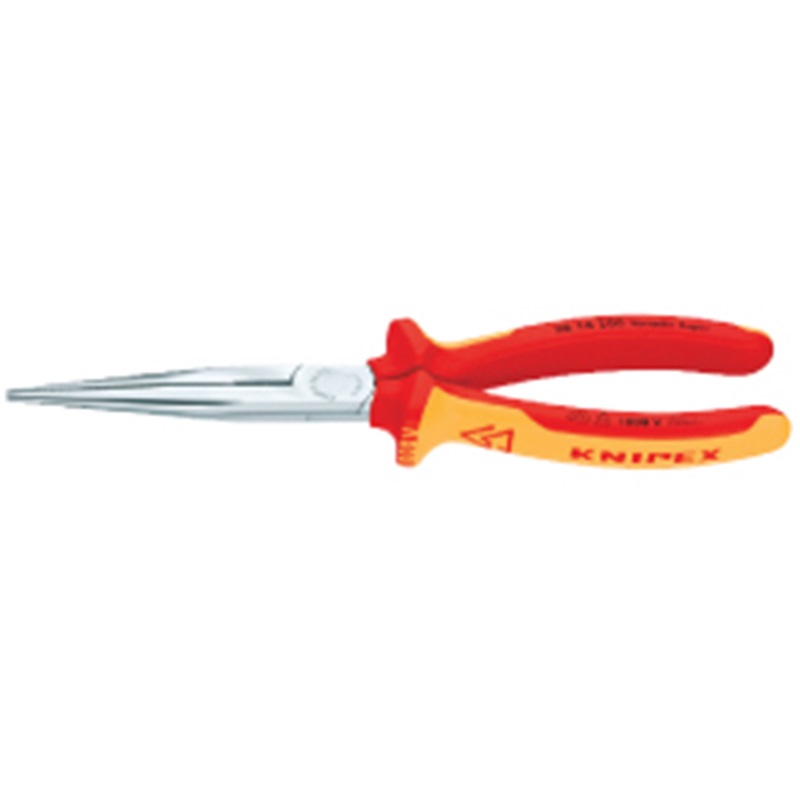 KNIPEX INSULATED SNIPE NOSE SIDE CUT PLIER 8" 2616200