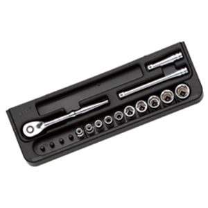 Ktc 1/4" Dr Socket Set TB210 (Plastic Tray) - Japan | Model : 003-002-2100