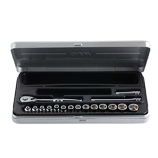Ktc 1/4" Dr Socket Set TB214 (Plastic Tray in Metal Case) - Japan | Model : 003-002-2140
