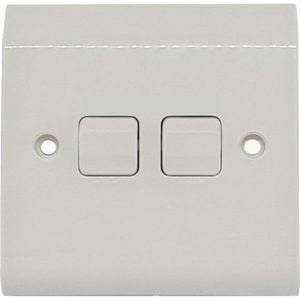 LEGRAND MILAC 2 GANG 1 WAY SWITCH