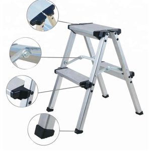LOUISON® DLH SERIES ALUM 2-SIDED STEP STOOL / STEP LADDER DLH500 SERIES