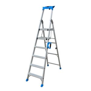 LOUISON® EXTRA HEAVY DUTY ALUMINIUM TWIN PLATFORM LADDER JM-AO124 SERIES