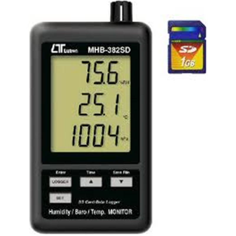 LUTRON HUMIDITY BAROMETER TEMPERATURE DATA RECORDER MHB382SD