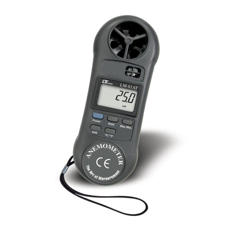 LUTRON ANEMOMETER WITH TEMPERATURE MEASUREMENT LM-81AT