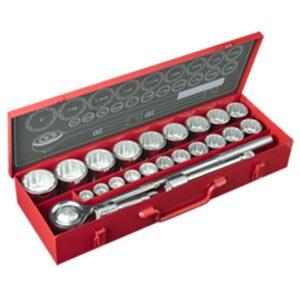 M10 3/4" SQ SOCKET SET INCHES SIZE 623W ( 12PT-23PCS )