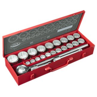M10 3/4" SQ SOCKET SET INCHES SIZE 623W ( 12PT-23PCS )