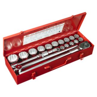 M10 3/4" SQ SOCKET SET METRIC SIZE M6154 ( 12PT-20PCS )