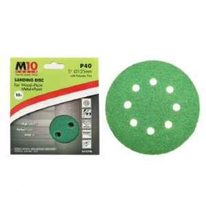 M10 Heavy Duty 8 Holes Velcro Sanding Disc 5" 10ppp | Model : M10-019-099-0540