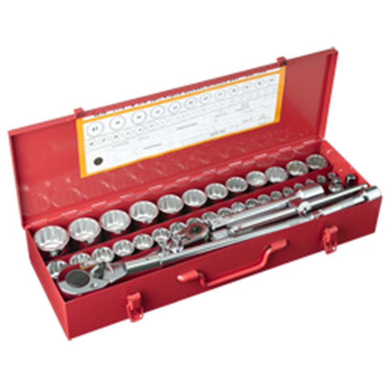 M10 1/4", 1/2", 3/4" Dr Metric Combination Socket Set (146) | Model : M10-146