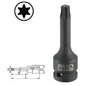 M10 1/2" Dr Impact Star T- Type Socket | Model : M10-004-474-7025