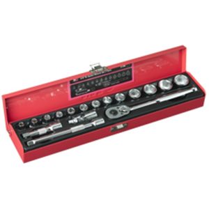 M10 3/8 SQ SOCKET SET METRIC SIZE 313M ( 6PT-17PCS )