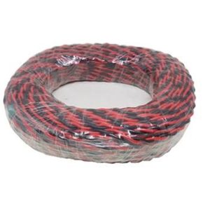 MACRO TWISTED WIRE 2X23X0.15MM (EST 38YD) BLACK & RED