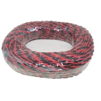 MACRO TWISTED WIRE 2X23X0.15MM (EST 38YD) BLACK & RED