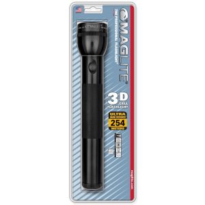 MAGLITE 3D FLASHLIGHT BLACK. HANG PACK. ML-S3D016