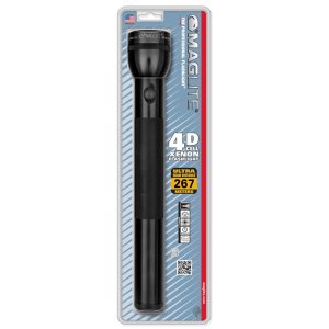 MAGLITE 4D FLASHLIGHT BLACK. HANG PACK. ML-S4D016