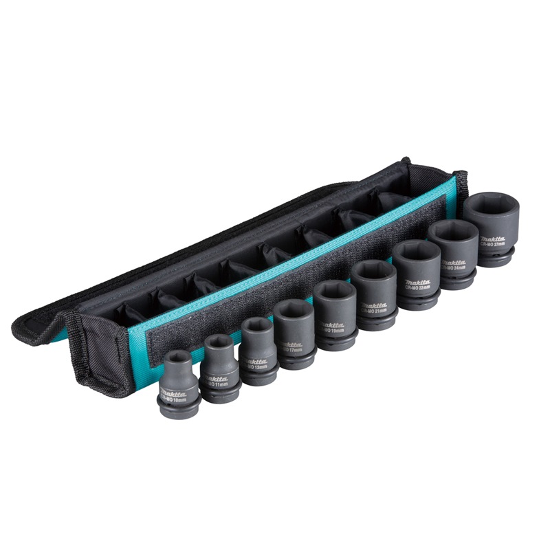 MAKITA SOCKET IN TEXTILE CASE 9PCS SET B-69749