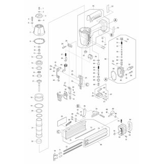 MAKITA AIR NAILER 15- 50MM AF506