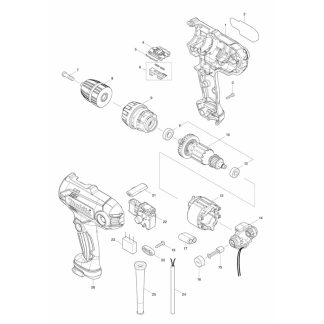 MAKITA 10MM (3/8") DRIVER DRILL, 320W, DF0300