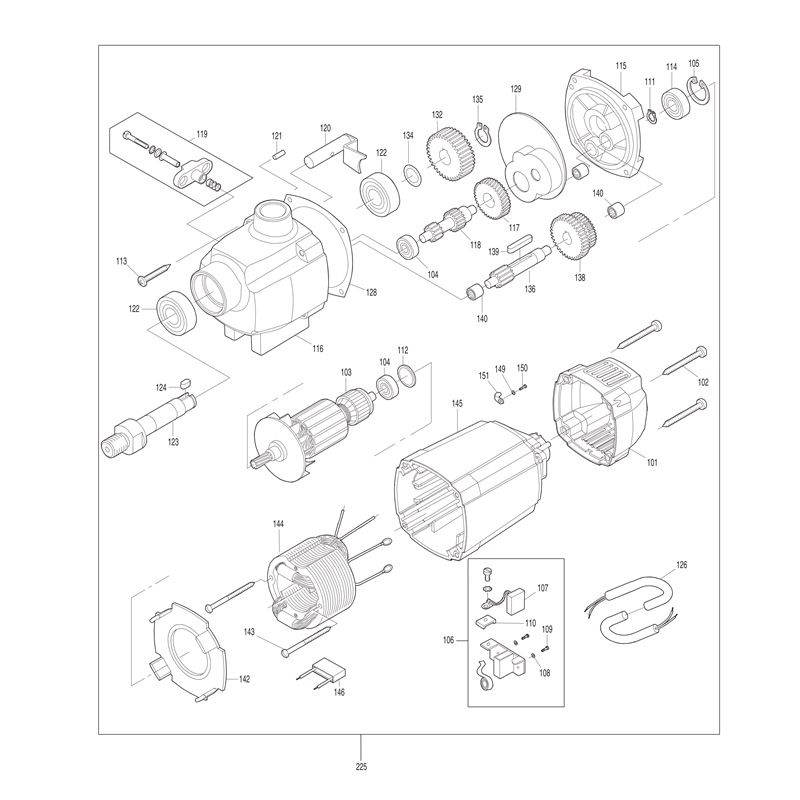 Makita HB500 Magnetic Drill | Model : M-HB500