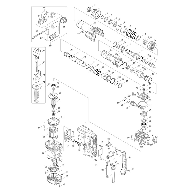 MAKITA HM0870C/B DEMOLITION HAMMER | Model : M-HM0870C/B