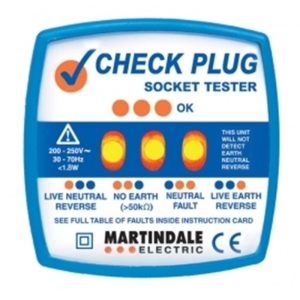 MARTINDALE CHECK PLUG 240V SOCKET TESTER CP501