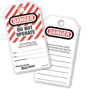 MASTERLOCK LAMINATED HEAVY DUTY TAG - 497A