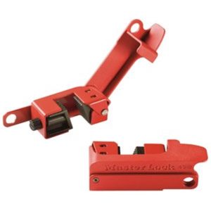 MASTERLOCK MINI CIRCUIT BREAKER LOCKOUT RED TAB-491B