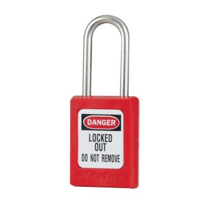 MASTERLOCK KEY RETAINING OSHA SAFETY LOCK - S31RED