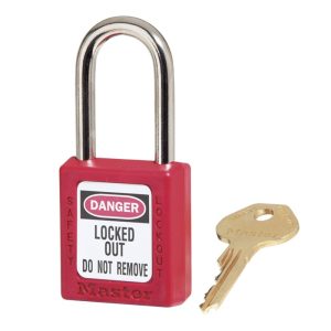MASTERLOCK SAFETY LOCKOUT PADLOCK - 410RED