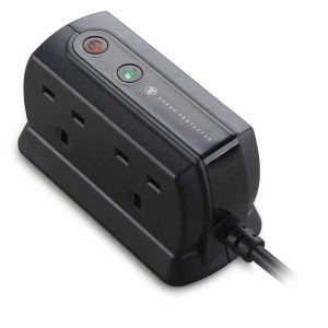 MASTERPLUG 2M SURGE COMPACT 4W BLACK SRGD42MB-MPA